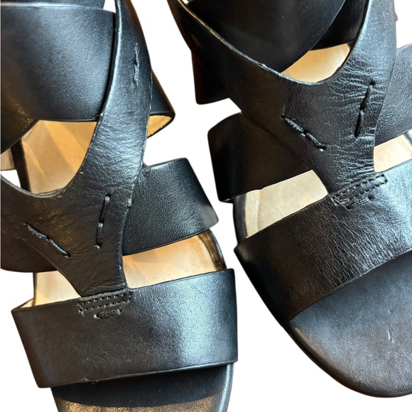 Michael Kors Black Strappy Heels Size 8 - Picture 5 of 8